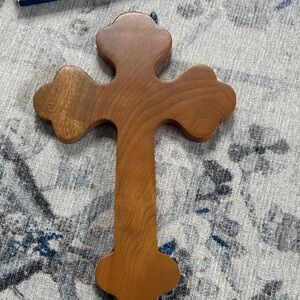 Wooden Myrtle wood Cross Decor